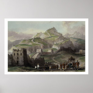 Poster The Great Wall of China, from 'China in a Series o