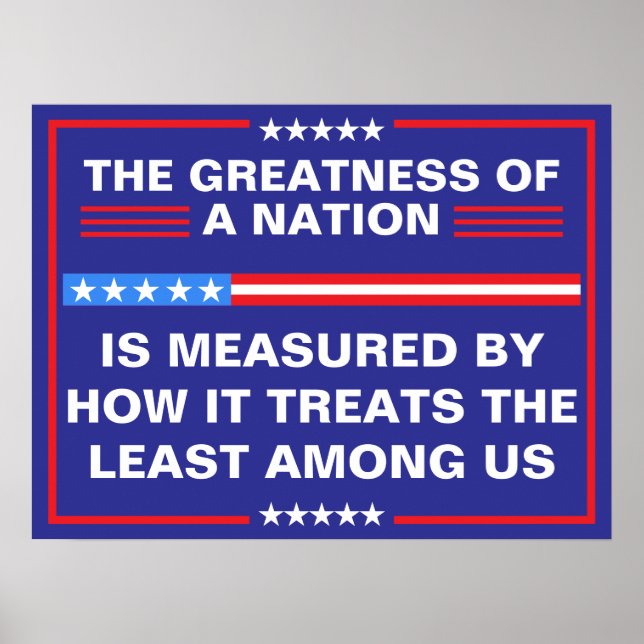 Poster The Greatness of a Nation Political (Frente)