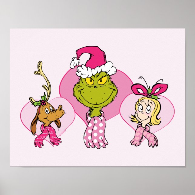 Poster The Grinch Crew in Pink Valentine's Portrait (Frente)