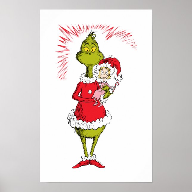 Poster The Grinch Holds Cindy Lou Who (Frente)