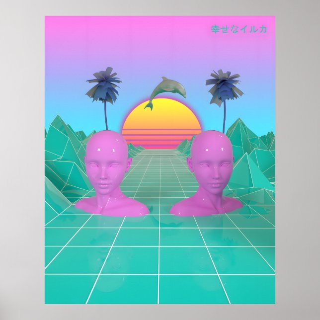 Poster The Happy Dolphin (Frente)