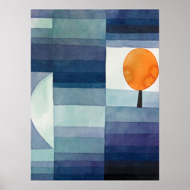 Poster The Harbinger of Autumn (1922) by Paul Klee (Frente)