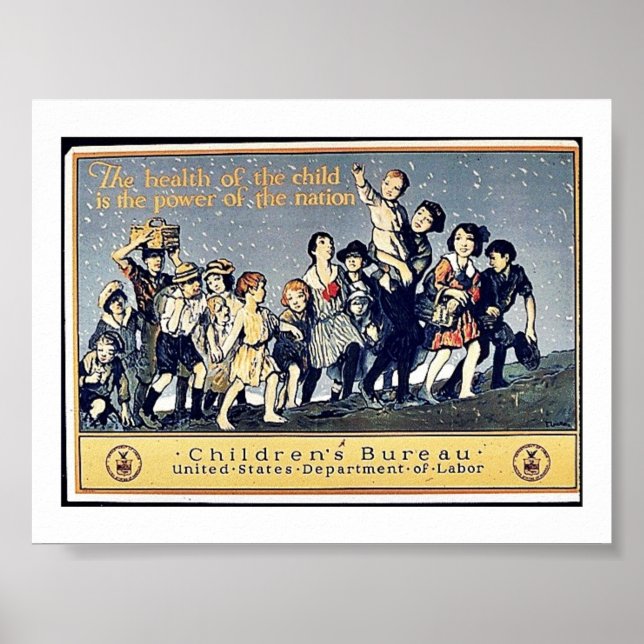 Poster The Health Of The Child Is The Power Of The Nation (Frente)