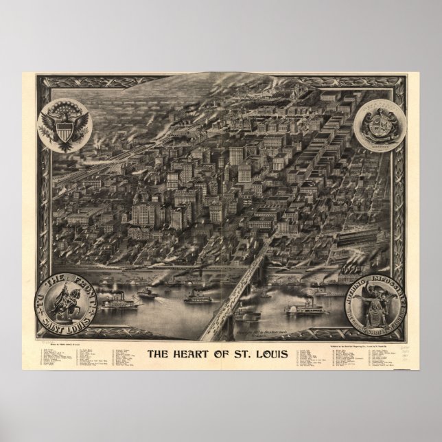 Poster The heart of St. Louis, 1907 (Frente)