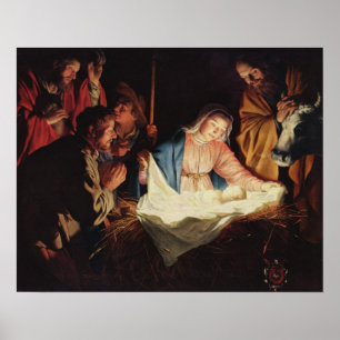 Poster The Holy Family and the Three Wise Men