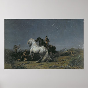 Pôster The Horse Thieves, 19th century
