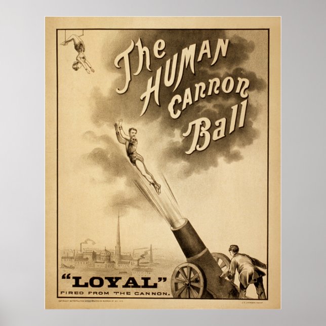 Poster The Human Cannon Ball (Frente)