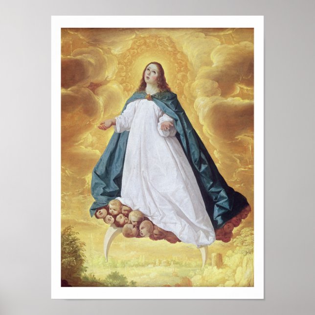 Poster The Immaculate Conception, c.1628-30 (oil on canva (Frente)