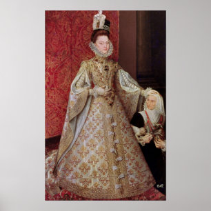 Poster The Infanta Isabel Clara Eugenia with the