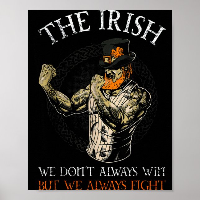 Poster The Irish We Don't Always Win But We Always Fight  (Frente)