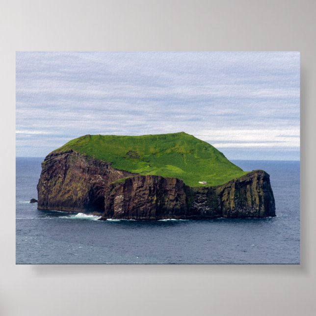 Poster The island with one house (Frente)