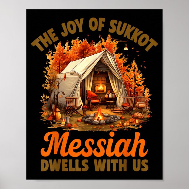 Poster The Joy Of Sukkot Messiah Dwells With Us Jewish Ho (Frente)