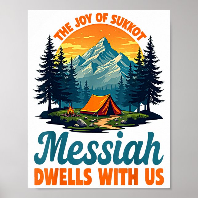 Poster The Joy Of Sukkot Messiah Dwells With Us Jewish Ho (Frente)