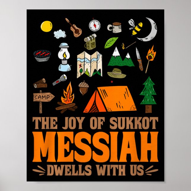 Poster The Joy Of Sukkot Messiah Dwells With Us Jewish Ho (Frente)