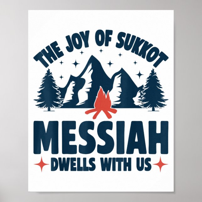 Poster The Joy Of Sukkot Messiah Dwells With Us Jewish Ho (Frente)
