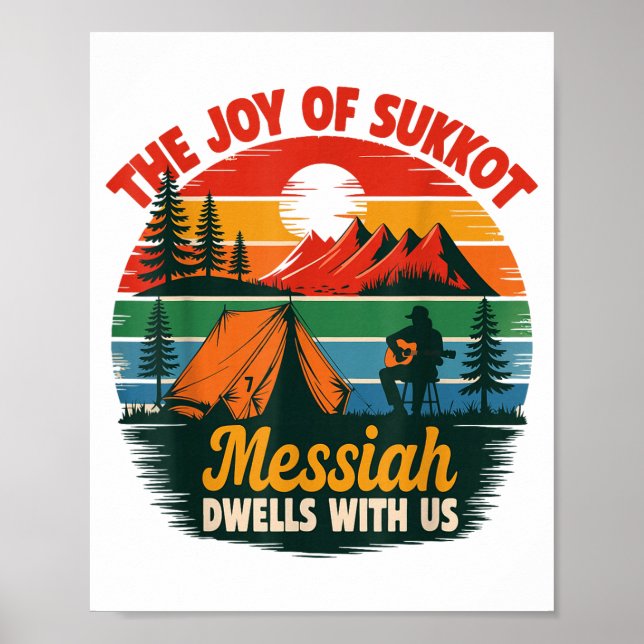 Poster The Joy Of Sukkot Messiah Dwells With Us Jewish Ho (Frente)