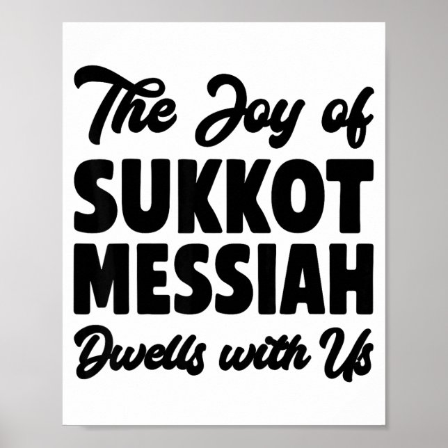Poster The Joy Of Sukkot Messiah Dwells With Us Jewish Ho (Frente)