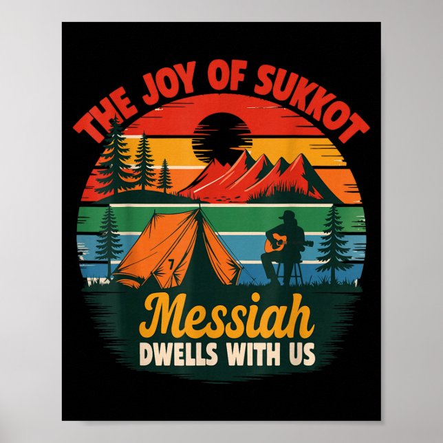 Poster The Joy Of Sukkot Messiah Dwells With Us Jewish Ho (Frente)