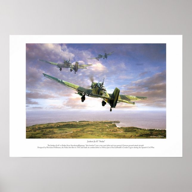 Poster The Junkers Ju 87 " Stuka " (Frente)
