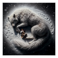 The Kid & Wolves: uma Poster brilhante arte de fan