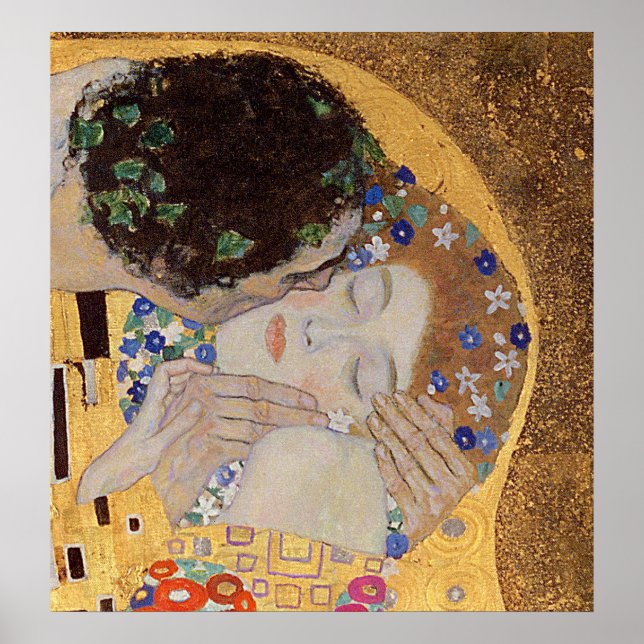 Pôster The Kiss, 1907-08 (Frente)