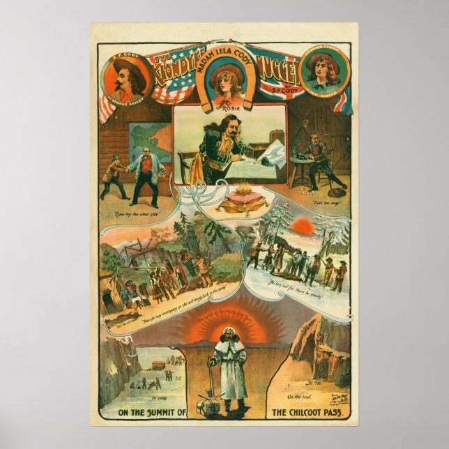 Poster "The Klondyke Nugget" Poster, cerca de 1898 (Frente)