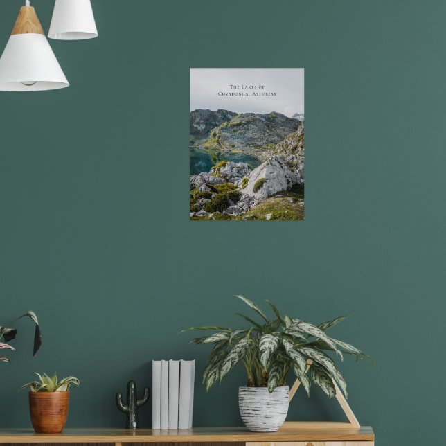 Poster The Lakes of Covadonga, Asturias, Spain travel (Sala de Estar 1)