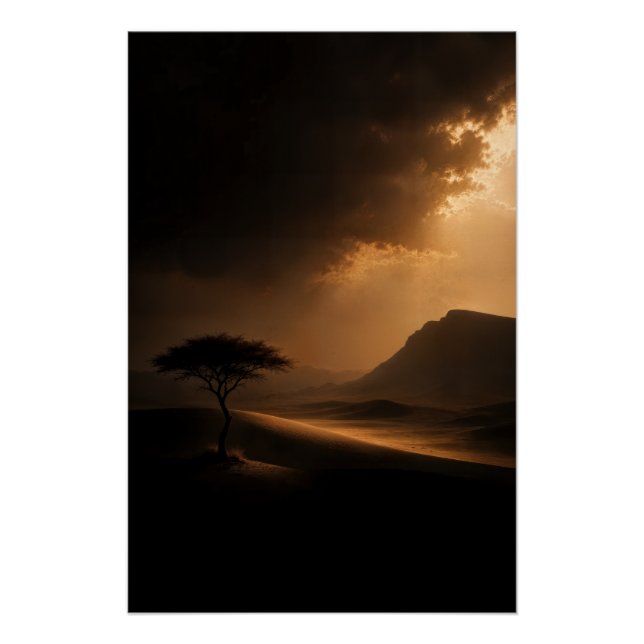 Pôster The Last Light Desert Landscape Poster (Frente)