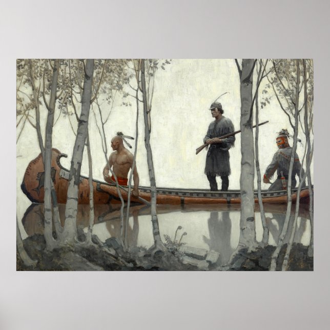 Poster The Last of Mohicans by N. C. Wyeth (Frente)