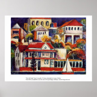 Poster "The Left Bank" East Fremantle, Austrália Ocidenta