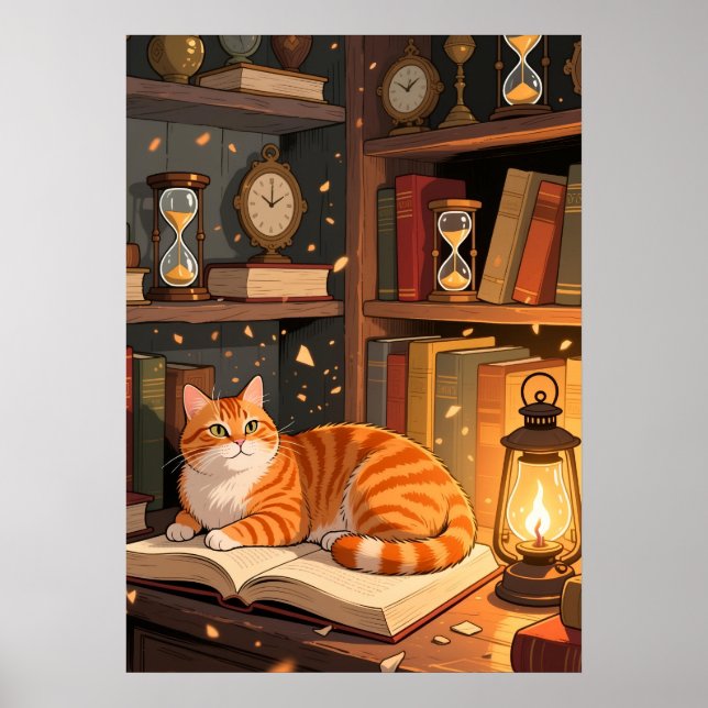 Poster The Librarian’s Cat (Frente)