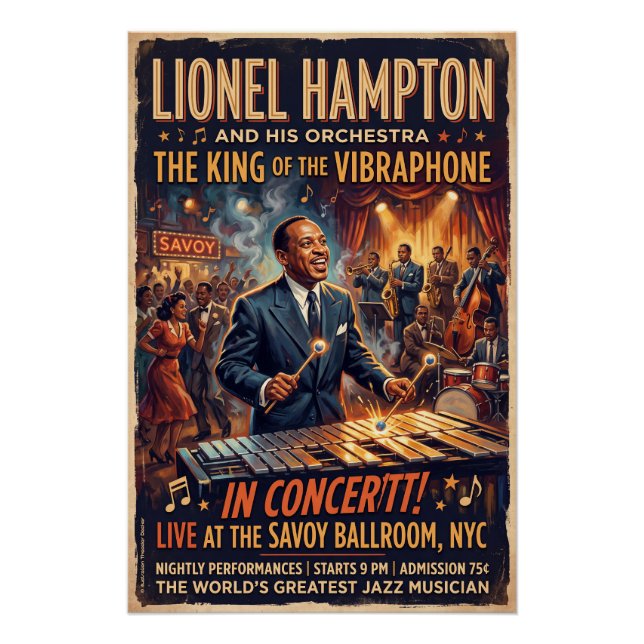 Pôster The Lionel Hampton Orchestra  (Frente)