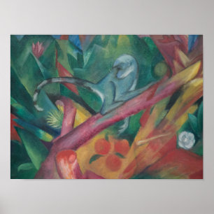Poster The Little Monkey (1912) por Franz Marc