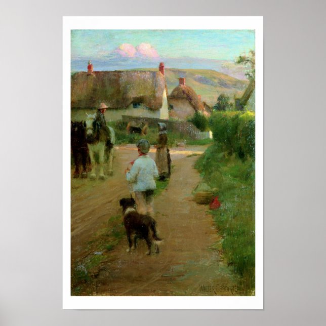 Pôster The Loiterers, 1888 (óleo na canvas) (Frente)