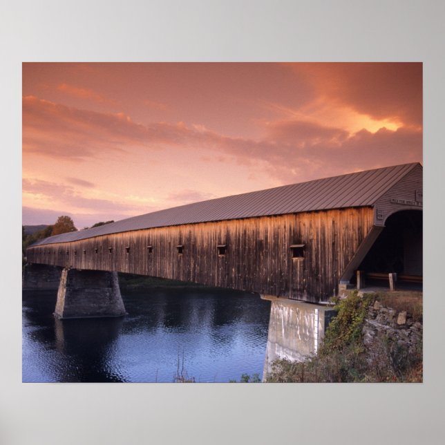 Pôster The longest covered bridge in the United States (Frente)