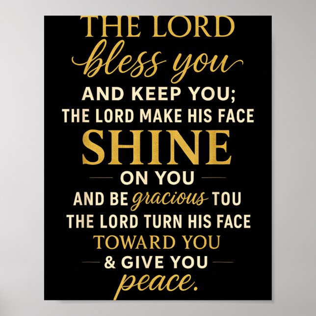 Poster The Lord Bless You And Keep You  (Frente)