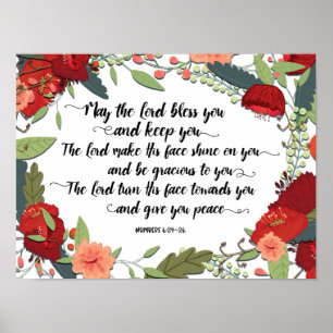 Pôster The Lord Bless you and Keep You Art Print