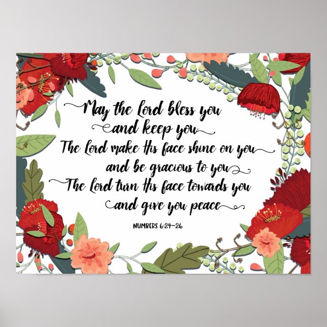 Pôster The Lord Bless you and Keep You Art Print (Frente)