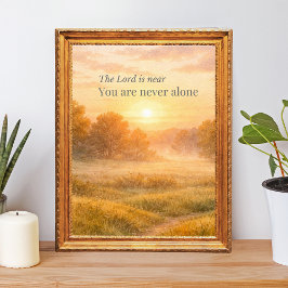 Poster The Lord Is Near Christian Faith