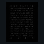 Poster The Lord's Prayer Black<br><div class="desc">The Lord's Prayer Black</div>