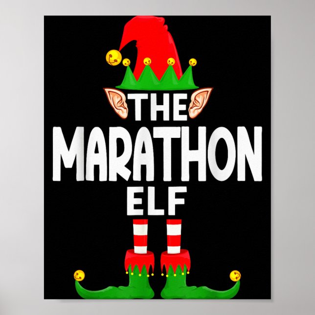 Poster The Marathon Elf Family Christmas Pajama Party  (Frente)