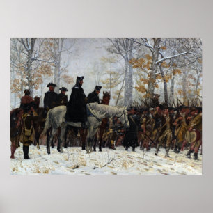 Poster The March to Valley Forge por William B. T. Trego