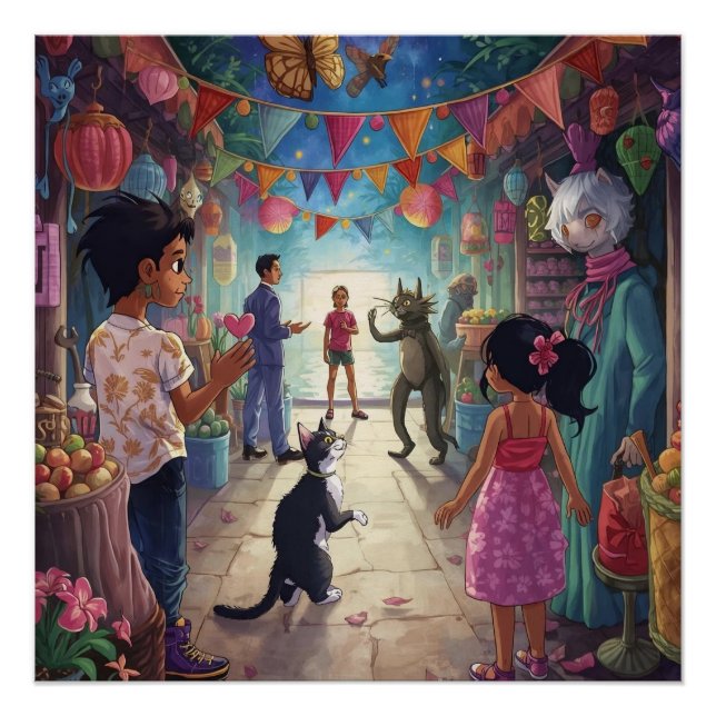 Pôster The Market Between Worlds (Frente)