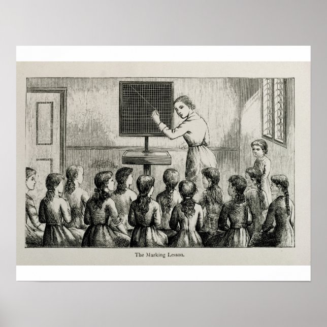 Pôster 'The Marking Lesson', illustration from 'A Manual (Frente)