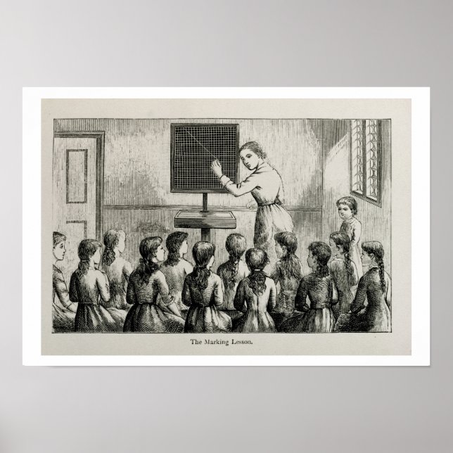 Pôster 'The Marking Lesson', illustration from 'A Manual (Frente)