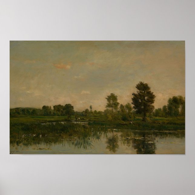 Poster The Marsh (1871) Charles Francois Daubigny (Frente)