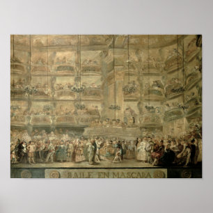 Pôster The Masked Ball, c.1767