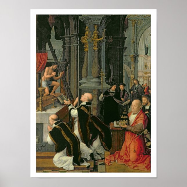 Poster The Mass of St. Gregory (oil on canvas) (Frente)