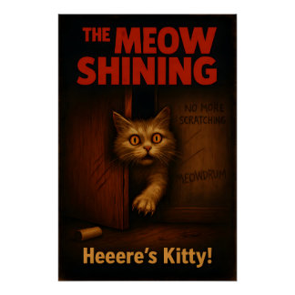 Pôster The Meow Shining Cat Parody
