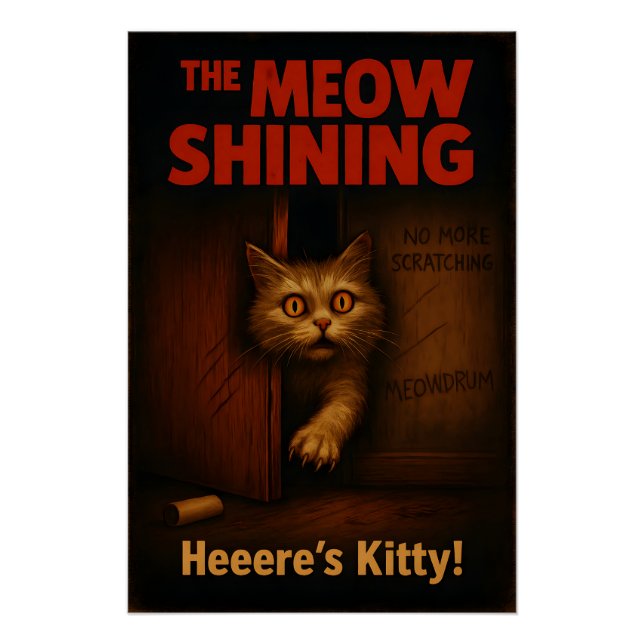 Pôster The Meow Shining Cat Parody (Frente)